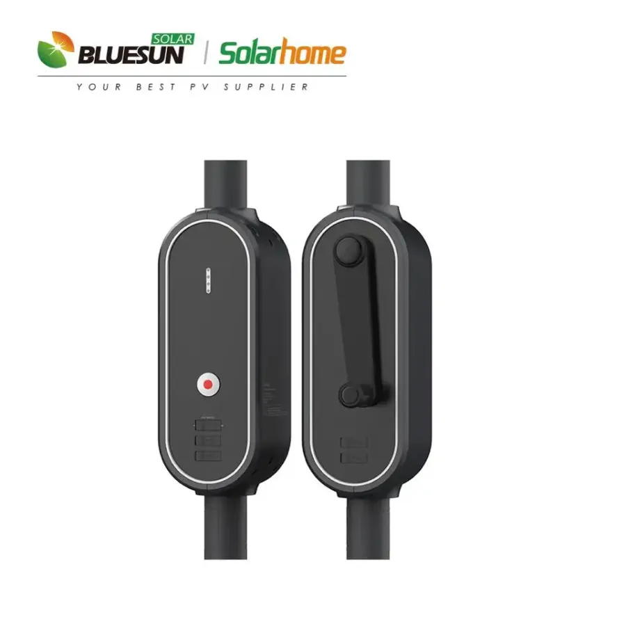 Solárny okrúhly dáždnik Bluesun. Slnečníky s USB nabíjačkou a LED osvetlením. – 5