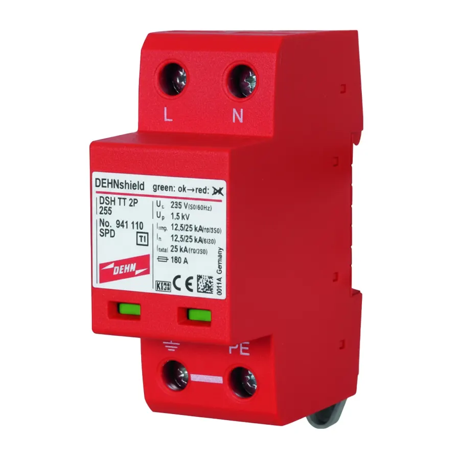 Surge arrester - DEHN - AC 1 phase T1+T2 - 941110 DSH TNS 255VAC