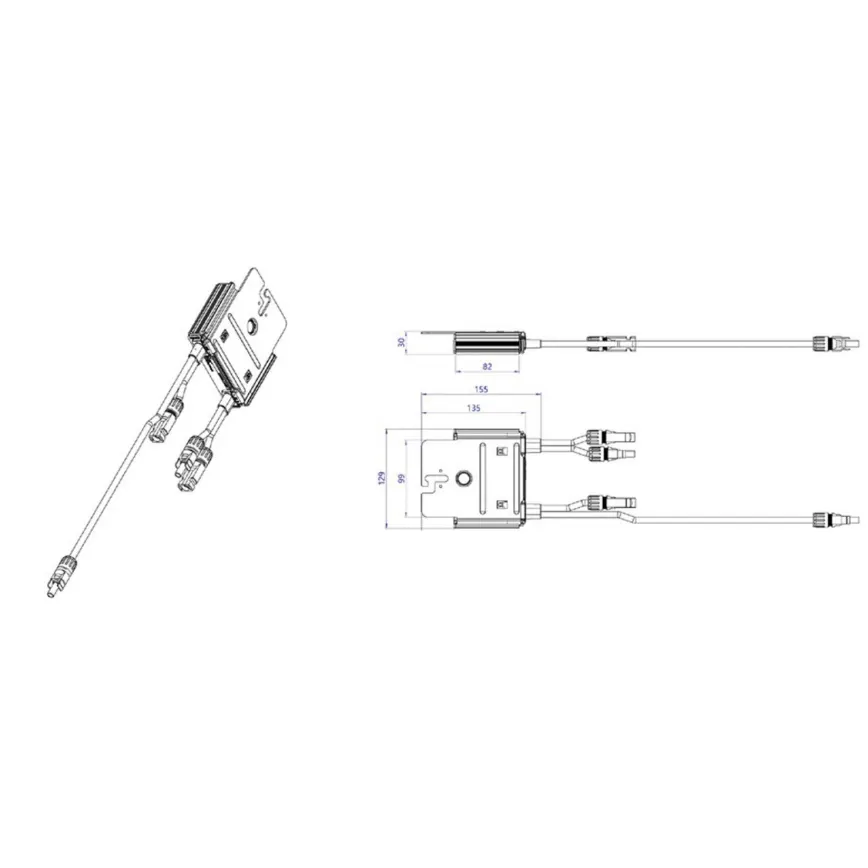 Optimizer - SOLAREDGE - S500 - 1GM4MRM - long kabel – 4