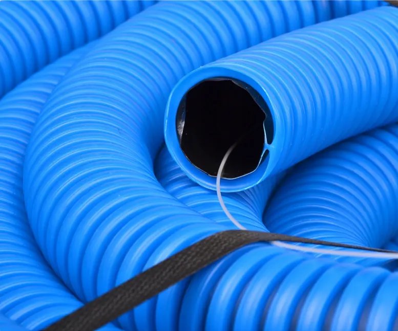 Corrugated pipe - arot 40/32 Blue RODK - (25m) – 4