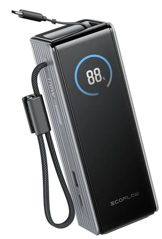 EcoFlow RAPID Power Bank (25000mAh, 170W) - strieborná – 6