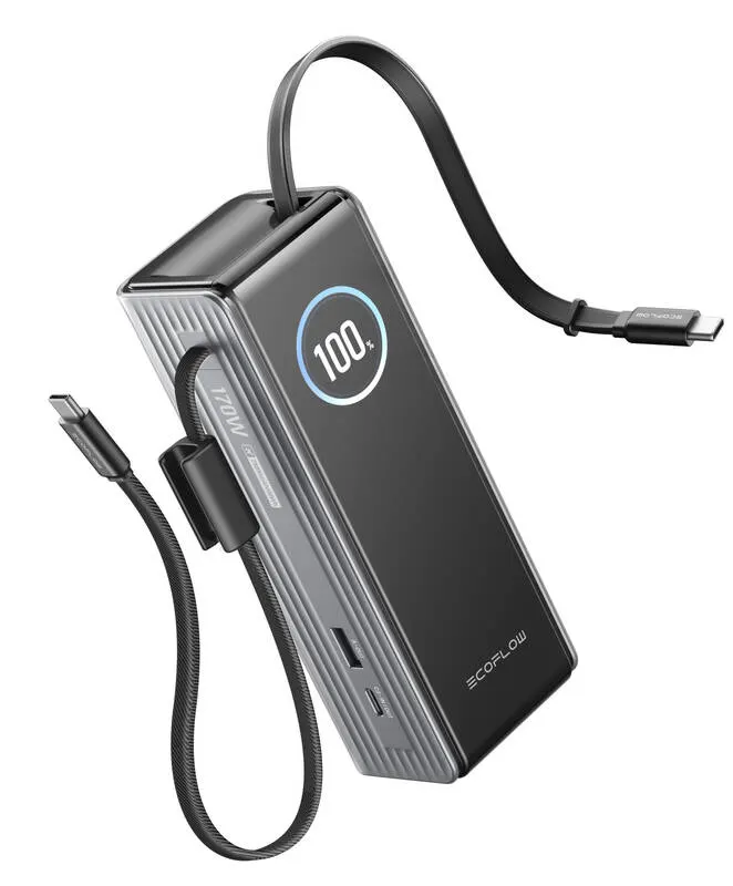 EcoFlow RAPID Power Bank (25000mAh, 170W) - strieborná – 3