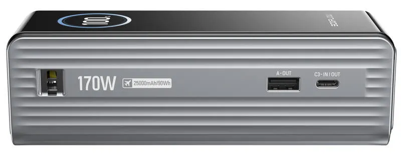 EcoFlow RAPID Power Bank (25000mAh, 170W) - strieborná – 7