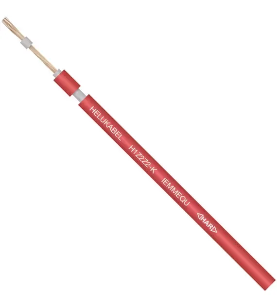 Solar Kabel - HELUKABEL - H1Z2Z2-K - 1x6mm2 - red