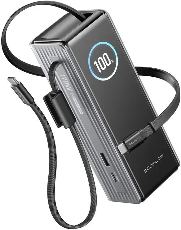 EcoFlow RAPID Power Bank (25000mAh, 170W) - čierna