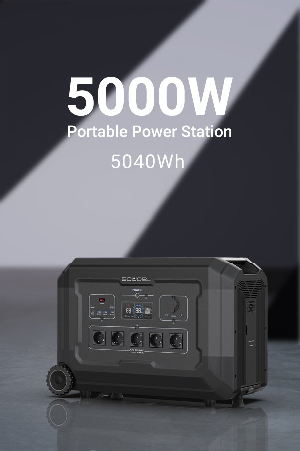 přenosná venkovní elektrárna 5000W